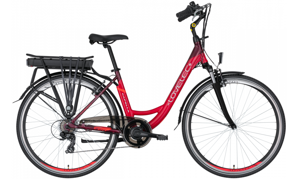 Mestský elektrobicykel LOVELEC Capella Red/Ruby (ilustračné foto)