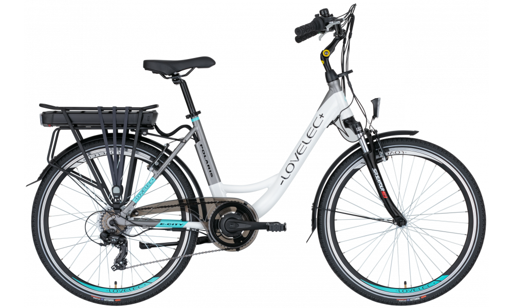 Mestský elektrobicykel LOVELEC Polaris White/Grey (ilustračné foto)