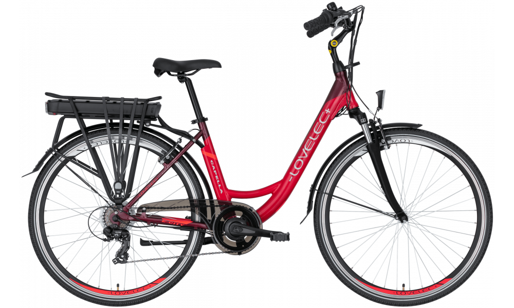 Mestský elektrobicykel LOVELEC Capella Red/Ruby 2023 POSLEDNÝ KUS!!!