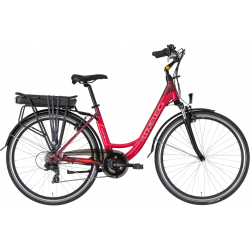 Mestský elektrobicykel LOVELEC Capella Red/Ruby 2021