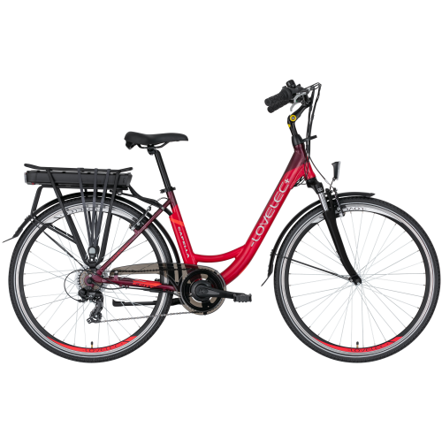 Mestský elektrobicykel LOVELEC Capella Red/Ruby 2022 !!! PREDVÁDZACI MODEL !!!