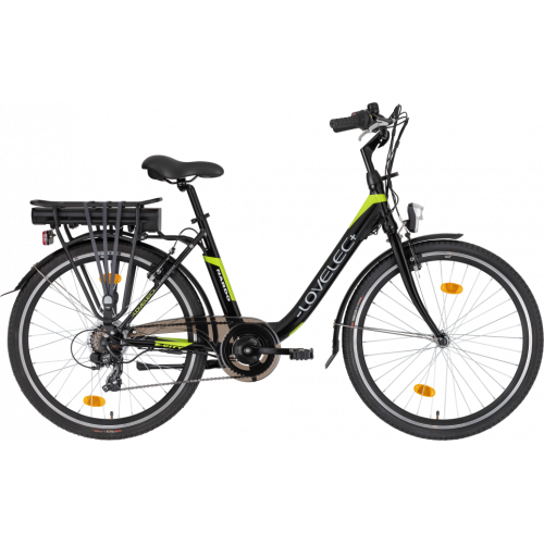 Mestský elektrobicykel LOVELEC Nardo Black/Green 2021