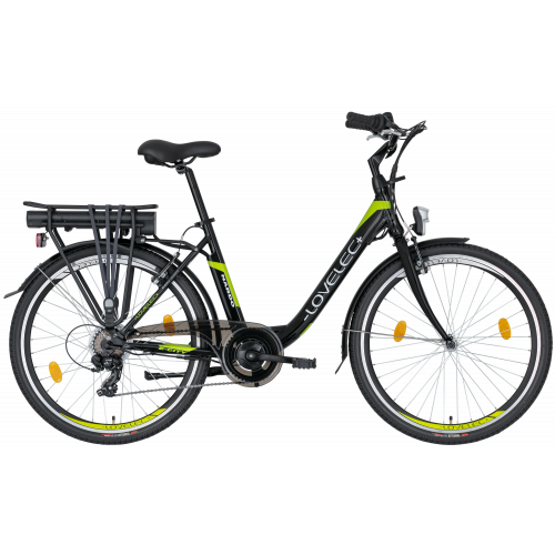 Mestský elektrobicykel LOVELEC Nardo Black/Green 2022