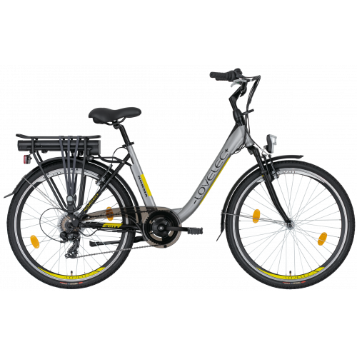 Mestský elektrobicykel LOVELEC Norma Grey/Yellow 2022 !!! PREDVÁDZACI MODEL !!!