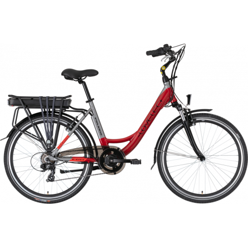 Mestský elektrobicykel LOVELEC Polaris Red/Grey 2021