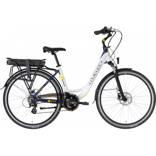 Mestský elektrobicykel LOVELEC Rana White/Blue 2021