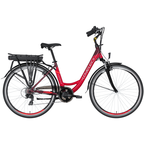 Mestský elektrobicykel LOVELEC Capella Red/Ruby 2024