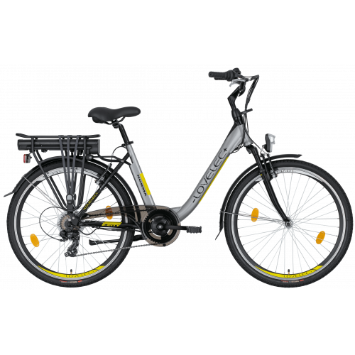 Mestský elektrobicykel LOVELEC Norma Grey/Yellow 2023
