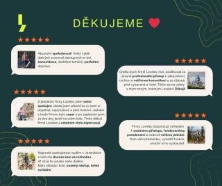 Děkujeme vám za rok 2025❤️. Mimo jiné díky takovým recenzím byl skvělý a už se nemůžeme dočkat dalších cyklistických zážitků!